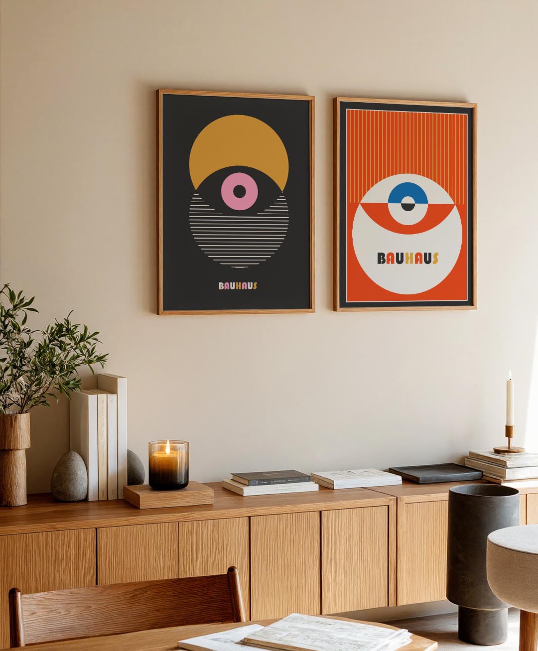 Cirkel en lijnen Posterset