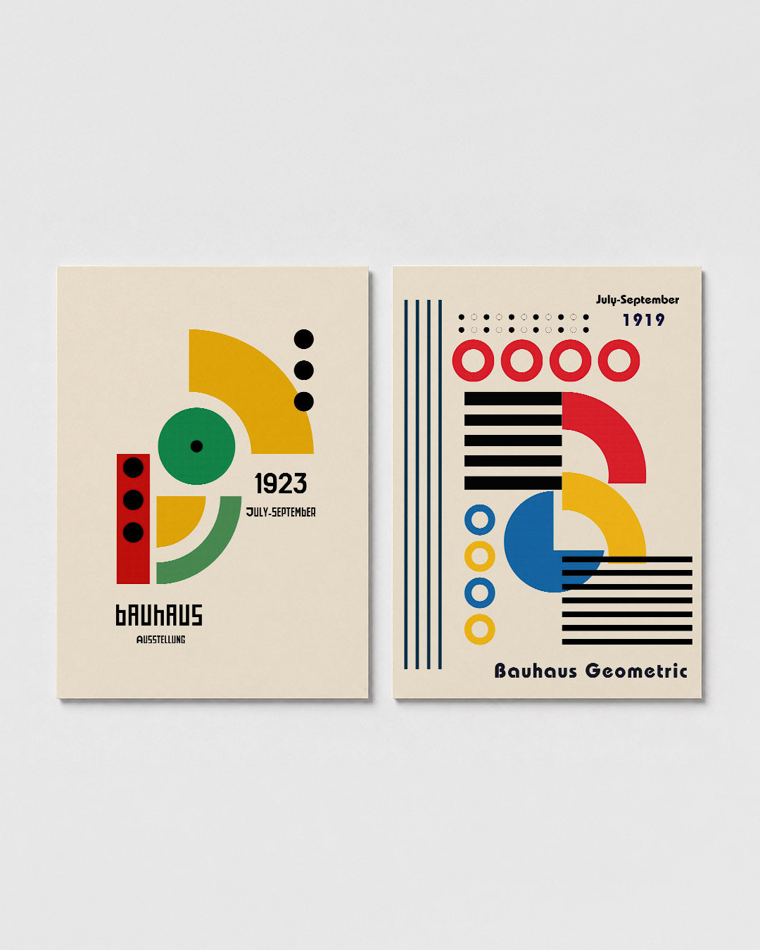 Vormen en kleurvlakken Posterset