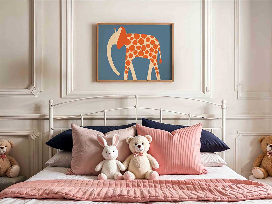 Olifant met stippen Poster