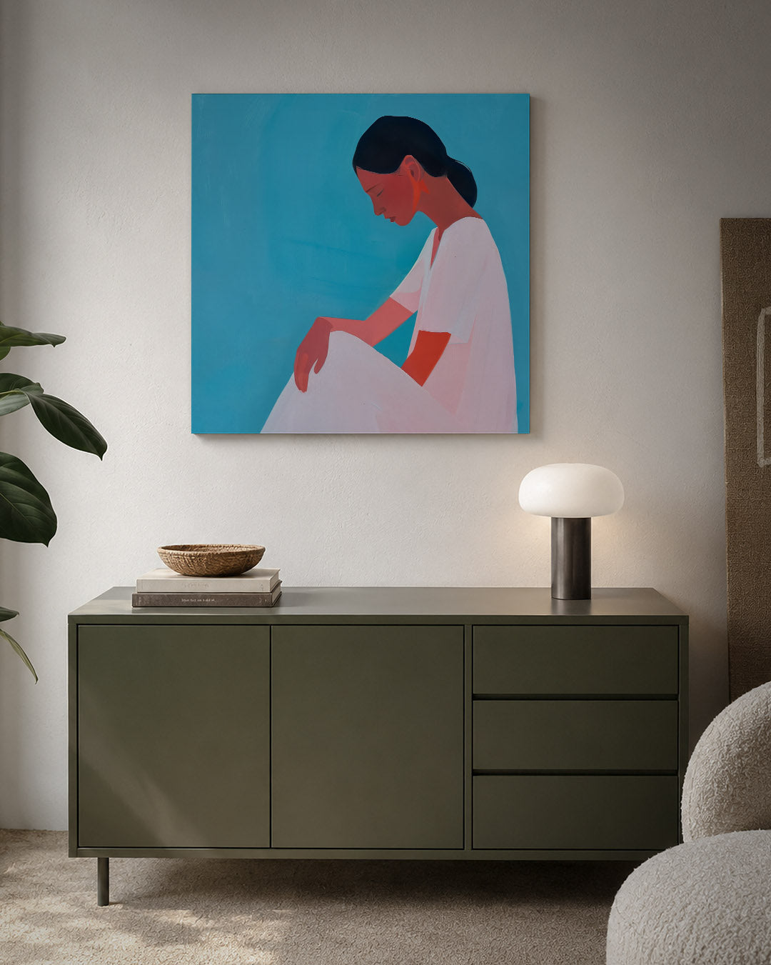 Vrouwelijke silhouet Kunstwerk
