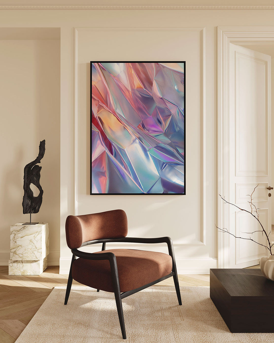 Reflecterende kleuren Kunstwerk