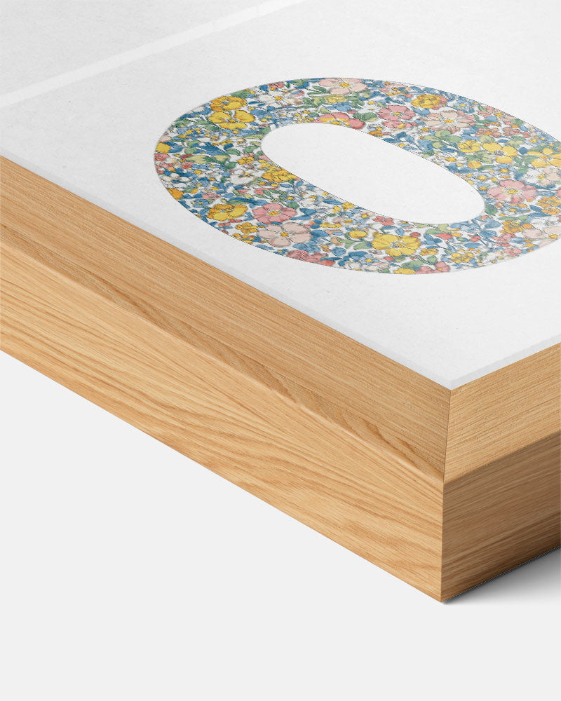 Bloemenpracht Letter O Poster-WallArtistic