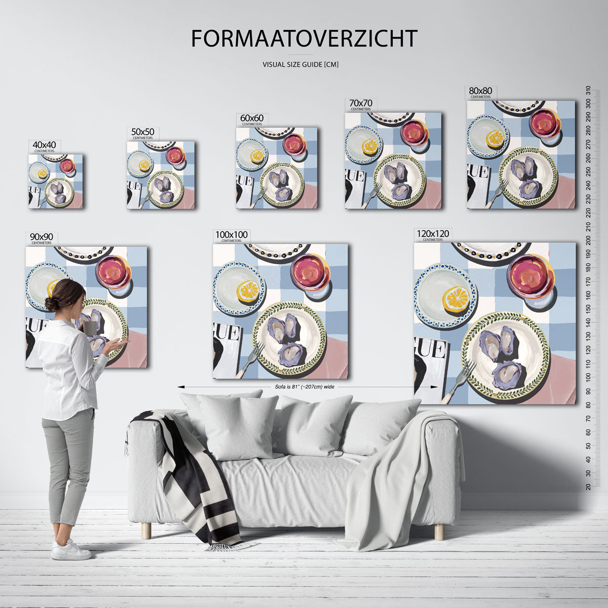 Oesters en citroen Poster