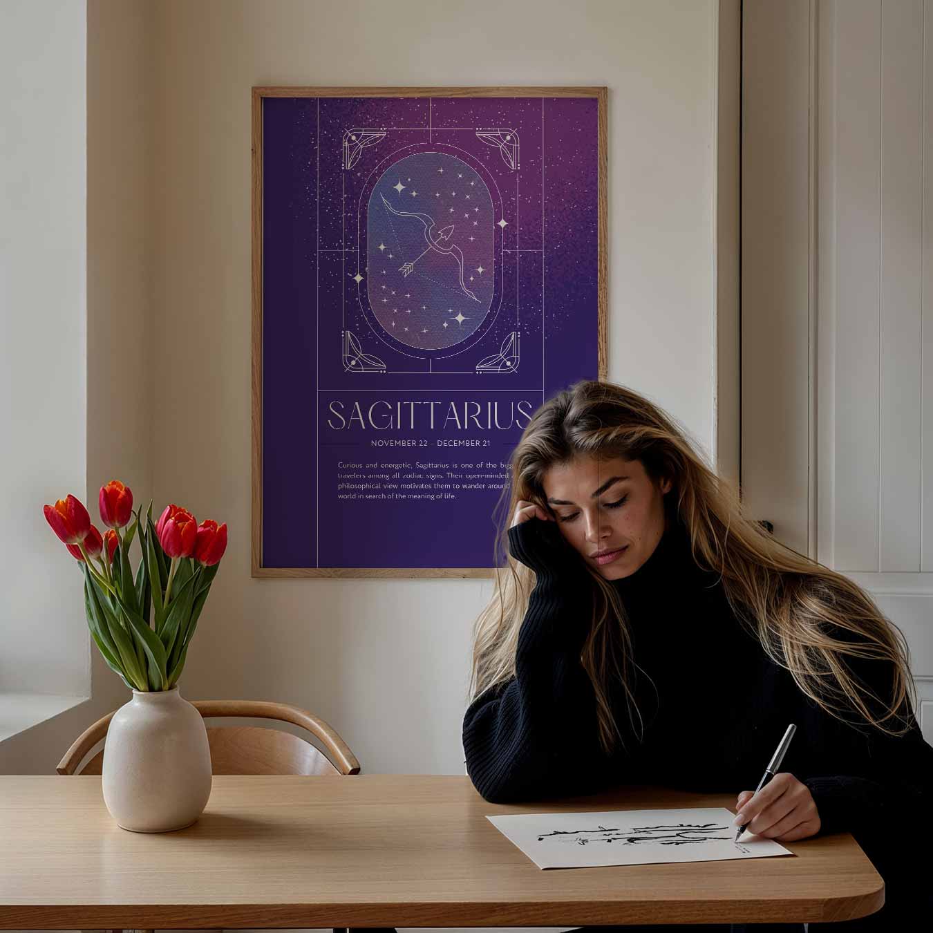 Sagittarius Zodiac Poster-WallArtistic