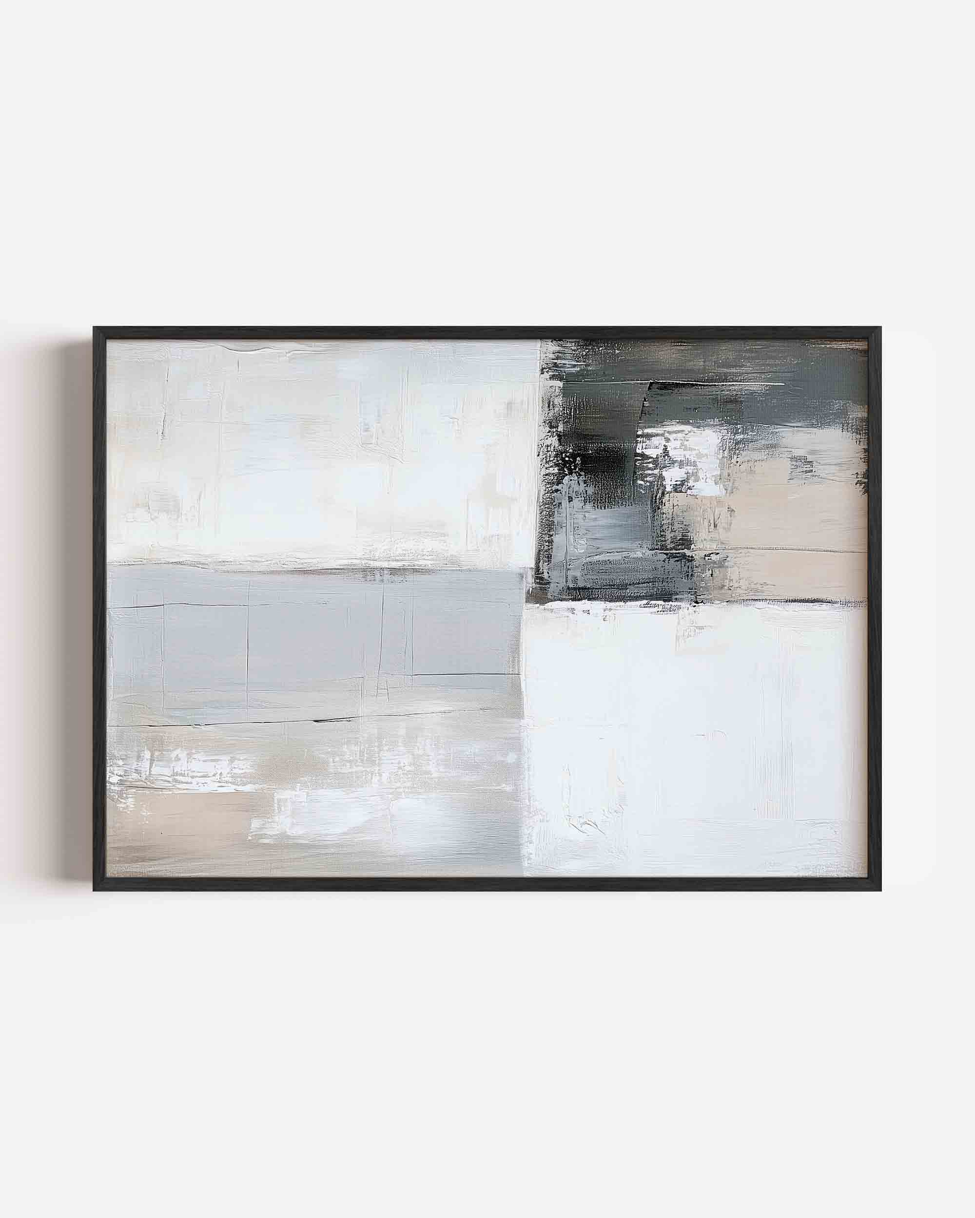 Abstracte grijze vlakken Poster