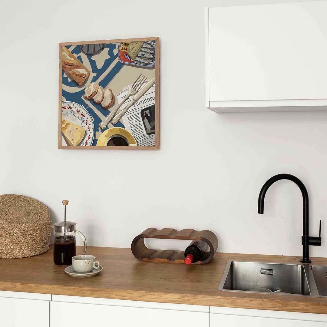 Ontbijt tafel Poster