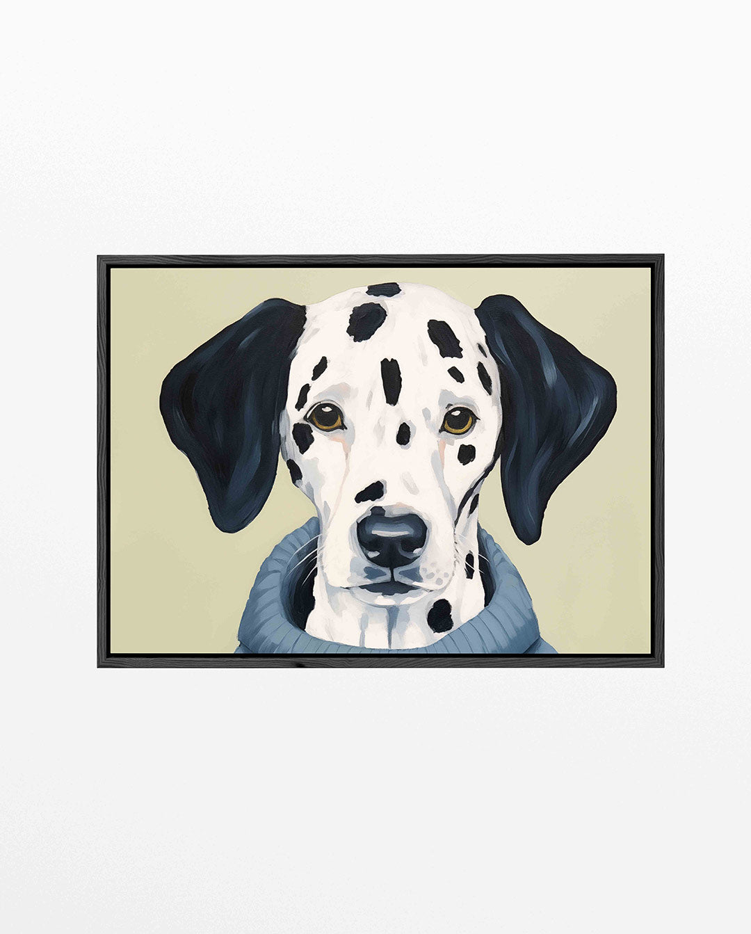 Hond in trui Kunstwerk