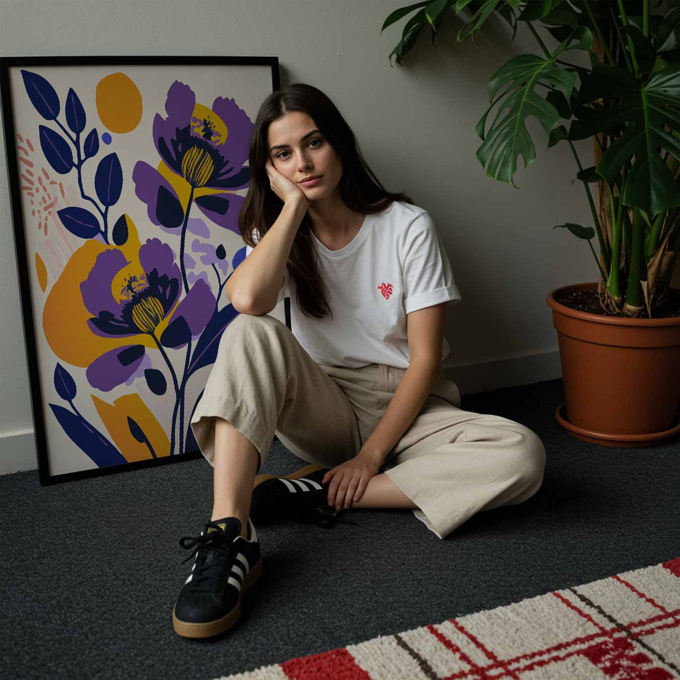 Vrolijke Bloemendroom Poster-WallArtistic