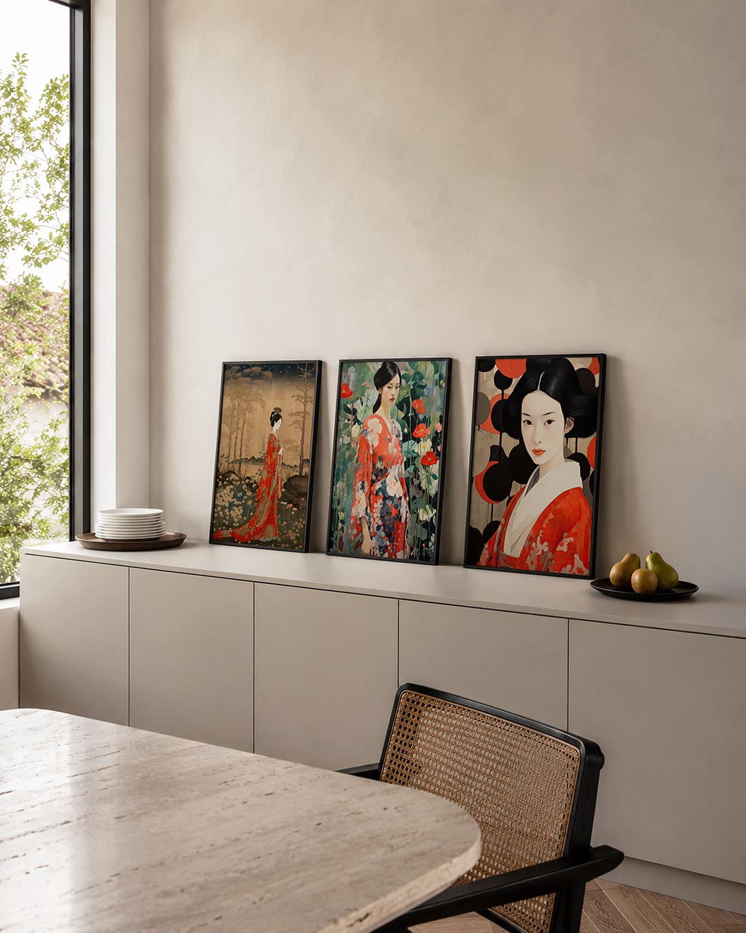 Natuurlijke elegantie Posterset