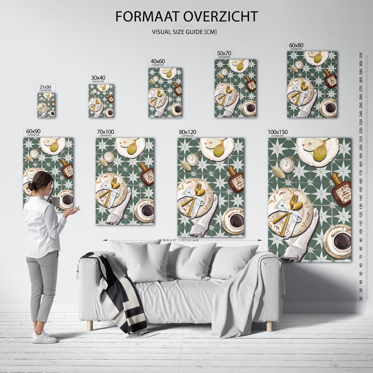 Ontbijt tafel Poster