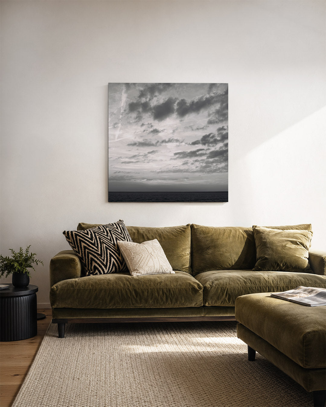 Landschap met wolken Kunstwerk