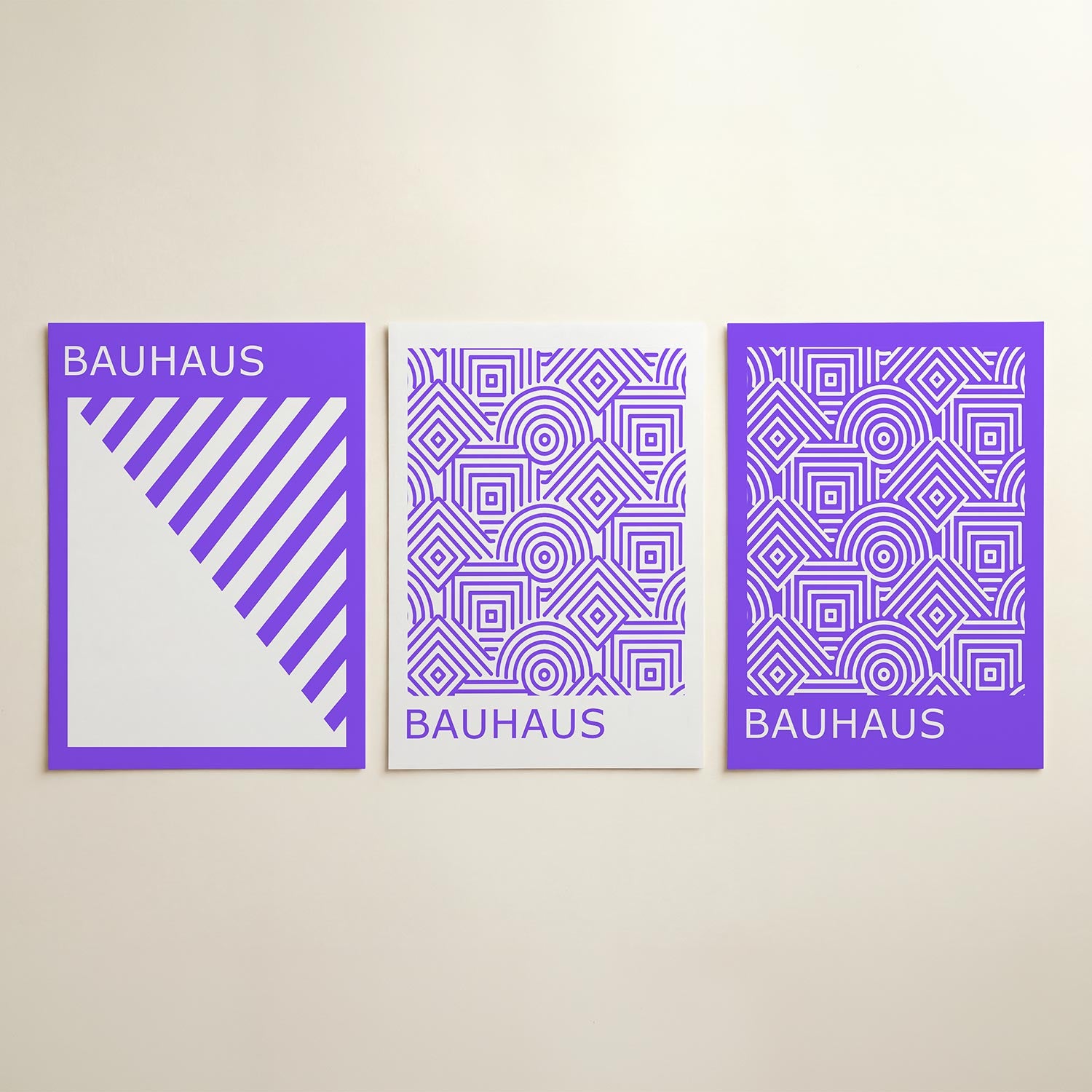 Diagonal lijnen Posterset