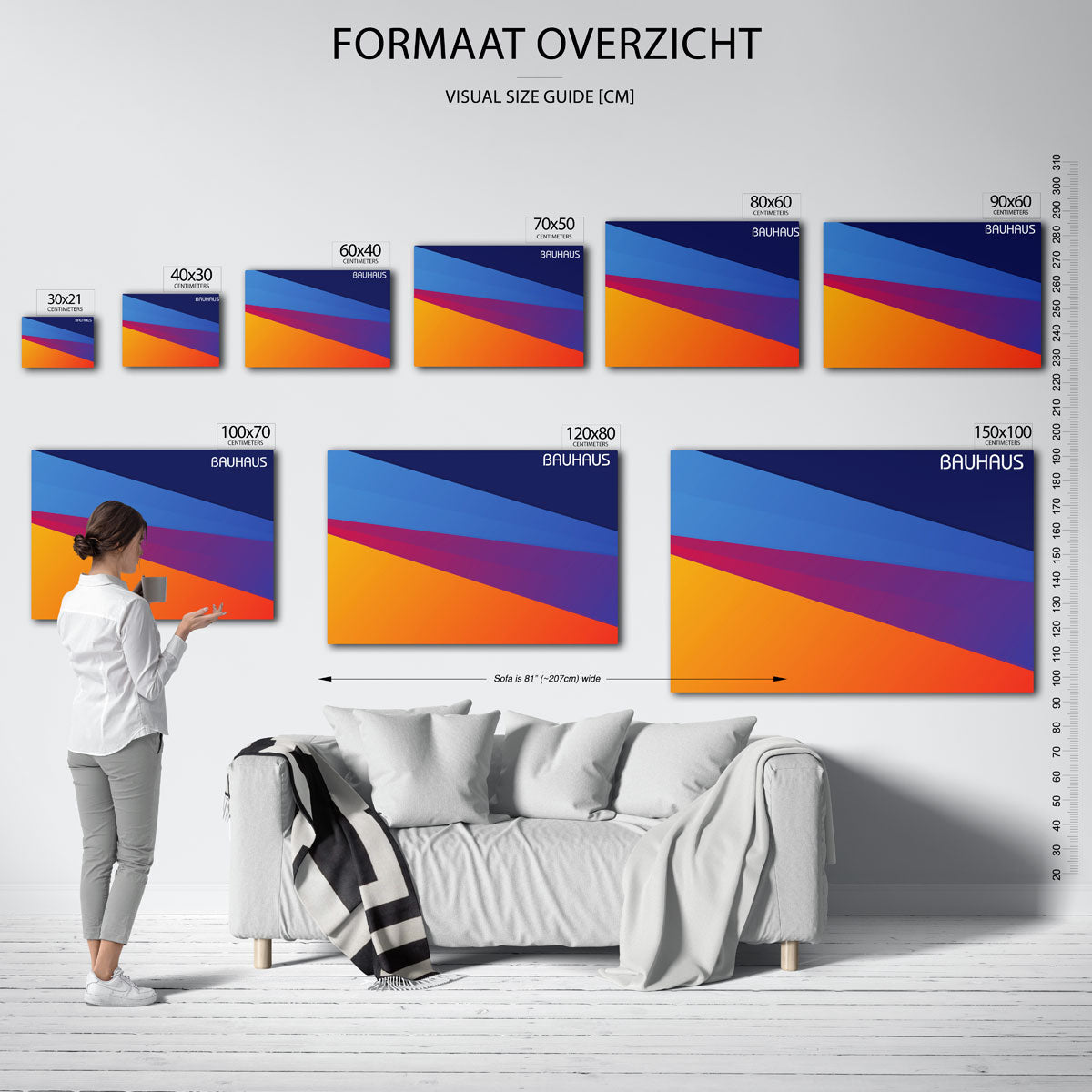 Vorm en kleurvlakken Poster