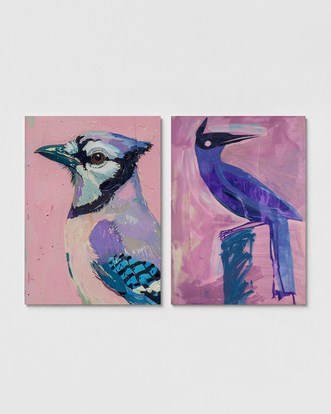 Kleurrijke vogelportret Posterset