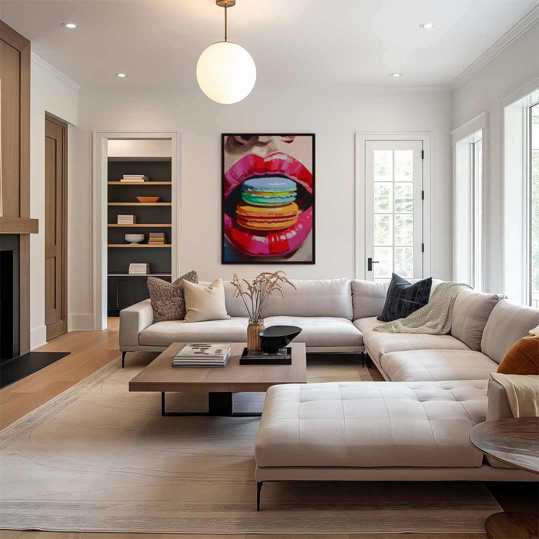 Kleurrijke Beleving van Smaak Kunstwerk-canvas-dibond-plexiglas-wanddecoratie-WallArtistic