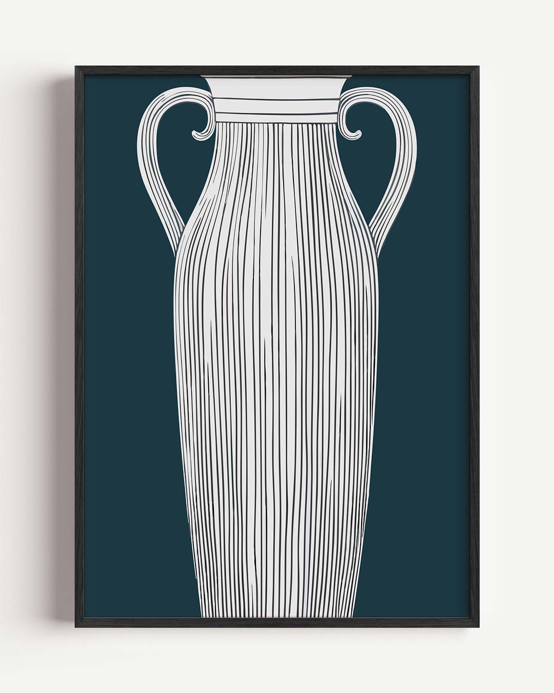 Elegante Vaas Illustratie Poster-WallArtistic