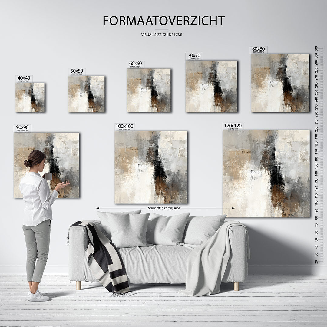 Gelaagde texturen Kunstwerk