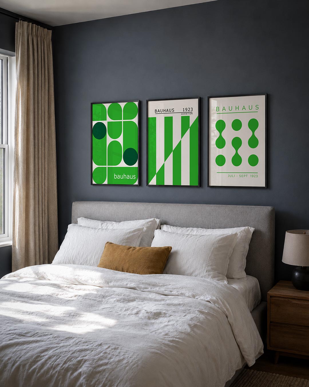 Groene vormenmix Posterset