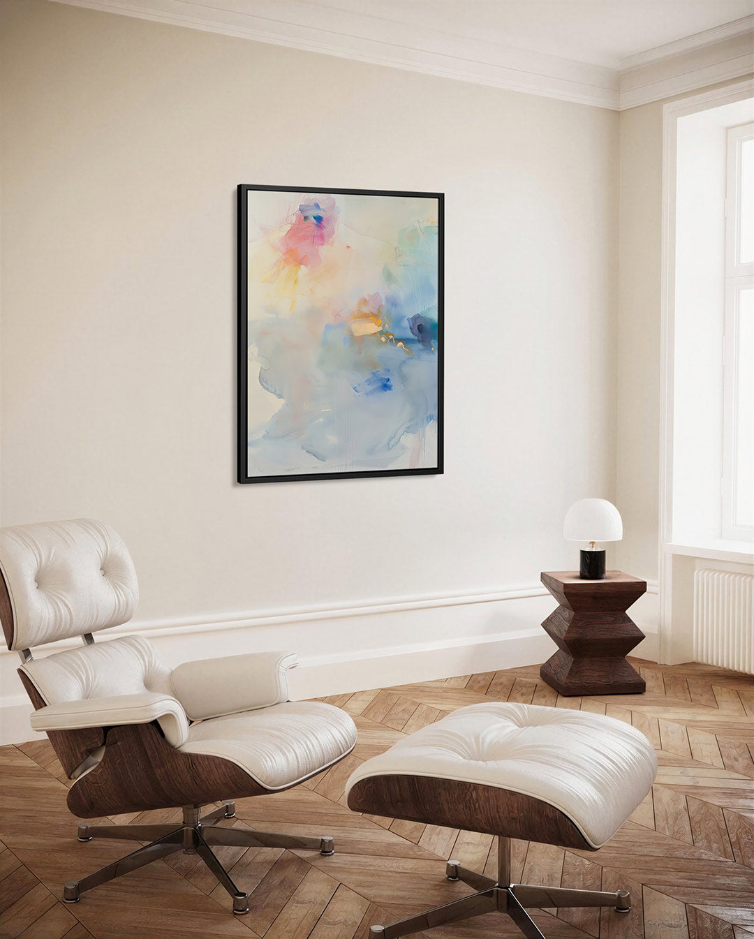 Kleurrijke vervaging Kunstwerk