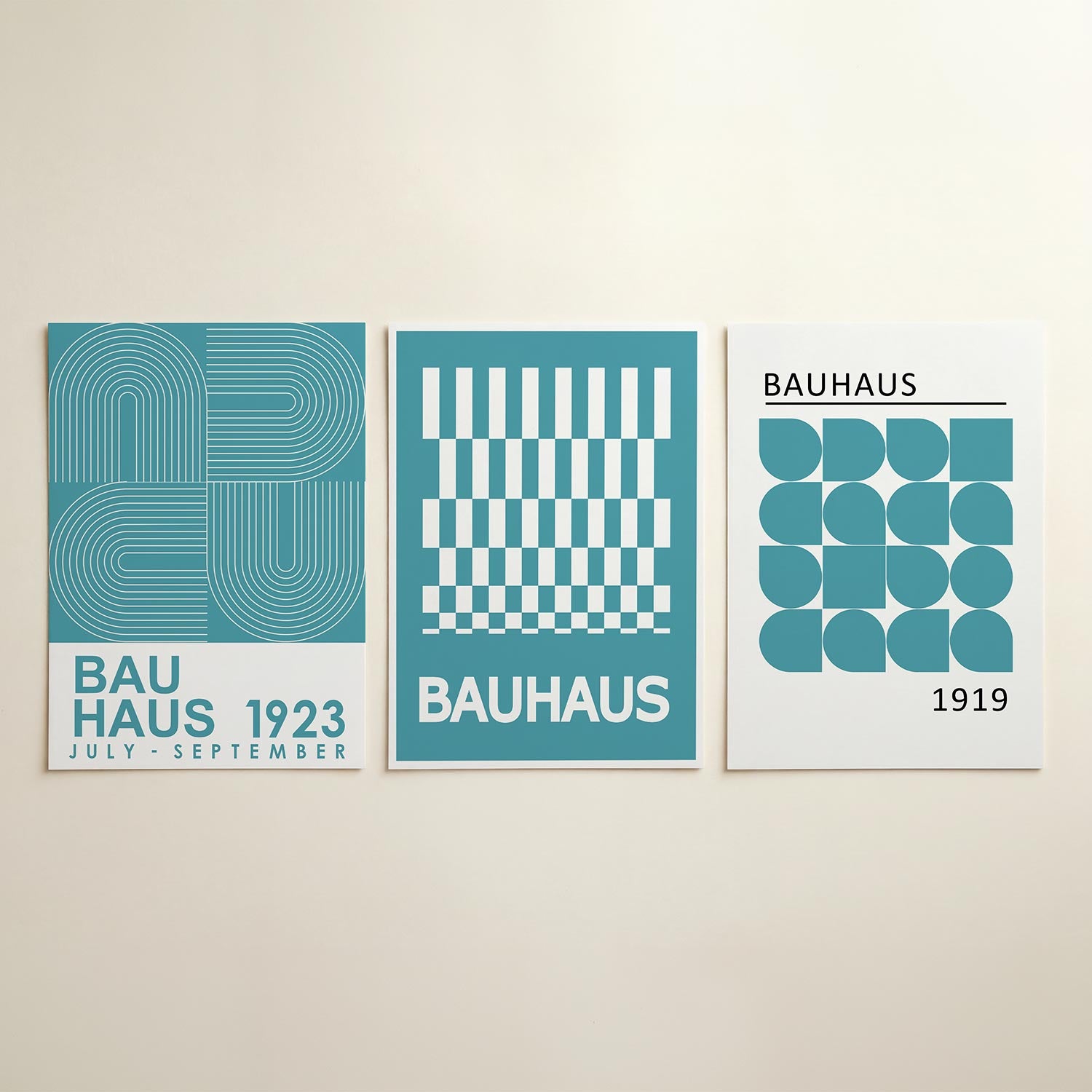 Lijnen en kleurvlakken Posterset