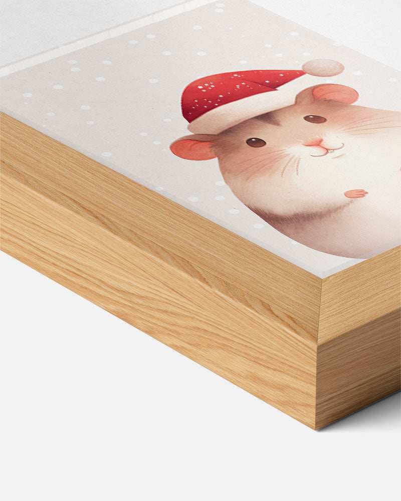 Schattige Kerst Hamster Poster-WallArtistic