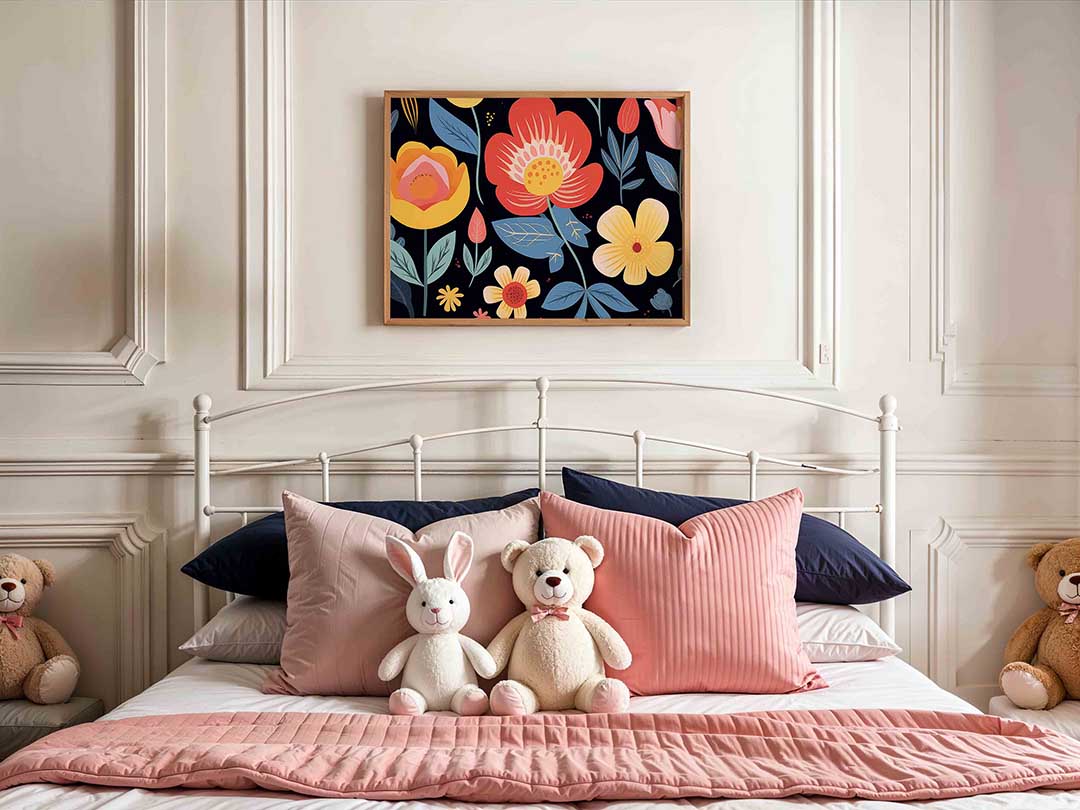 Bloemen en bladeren Poster