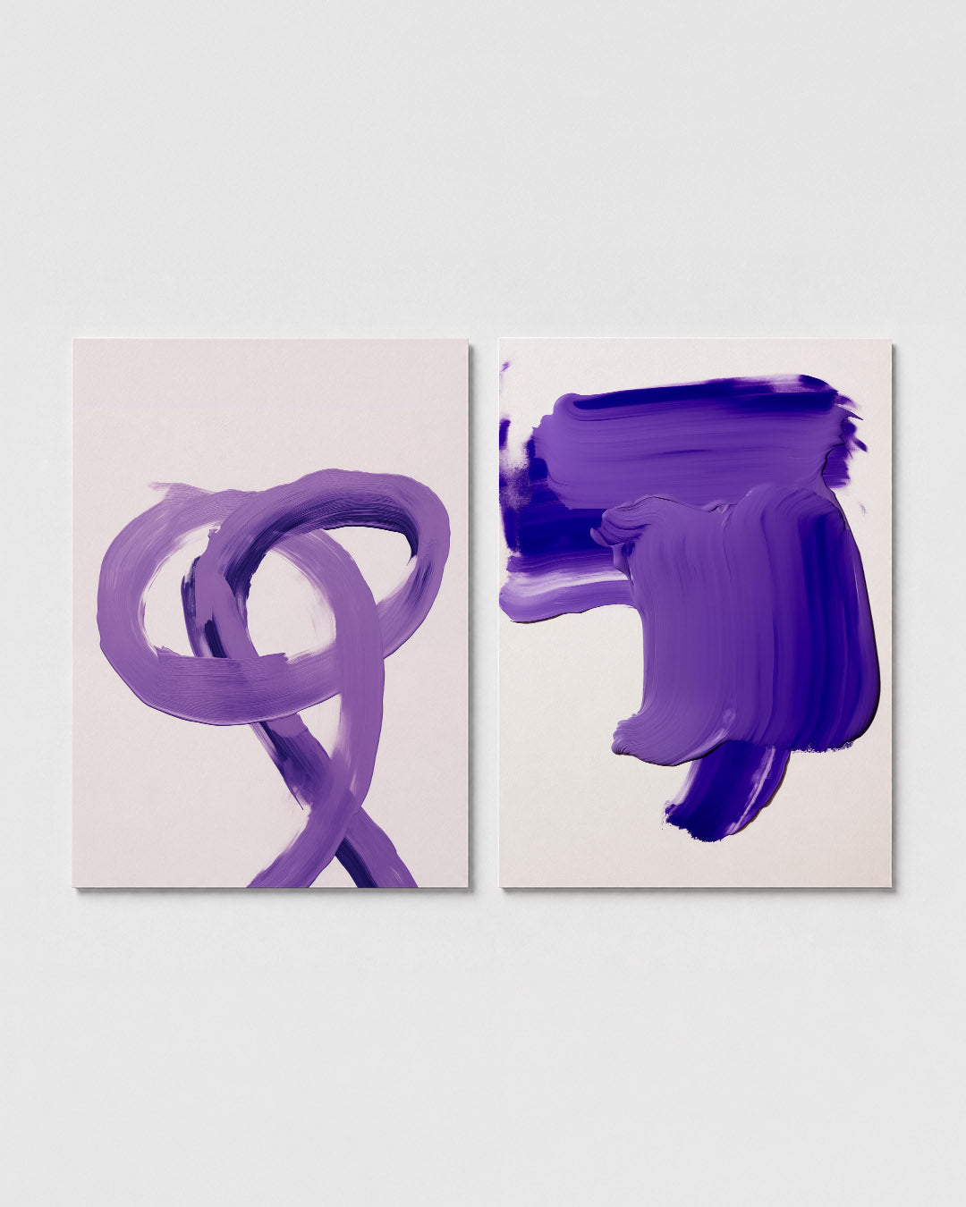 Paarse kleurbeweging Posterset