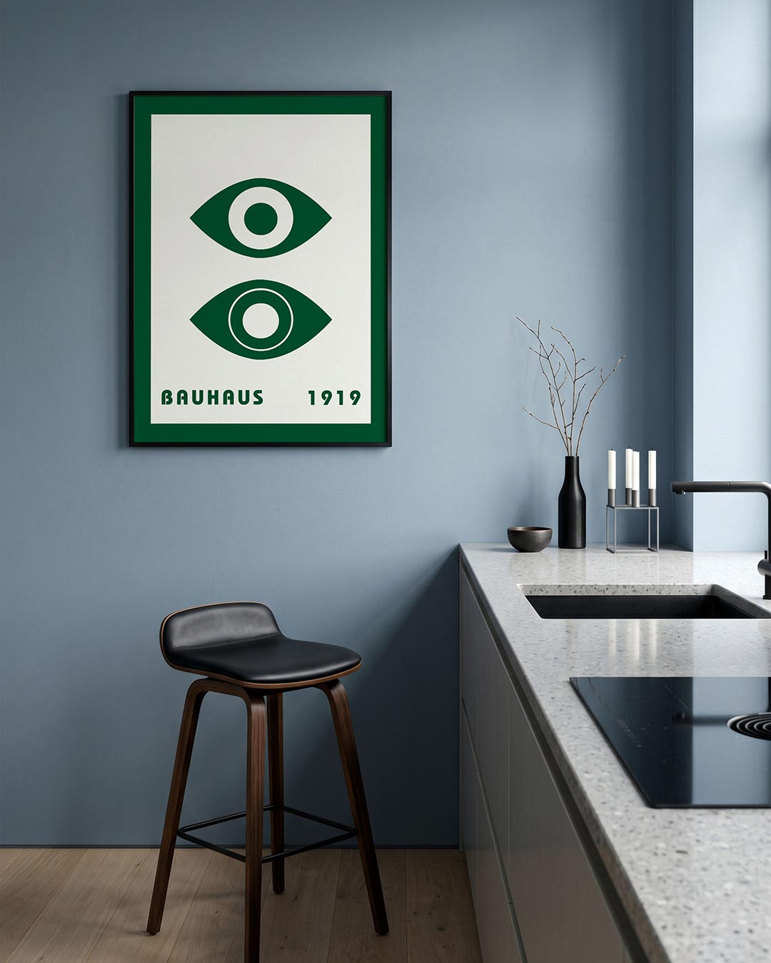 Oogvormen en lijnen Poster
