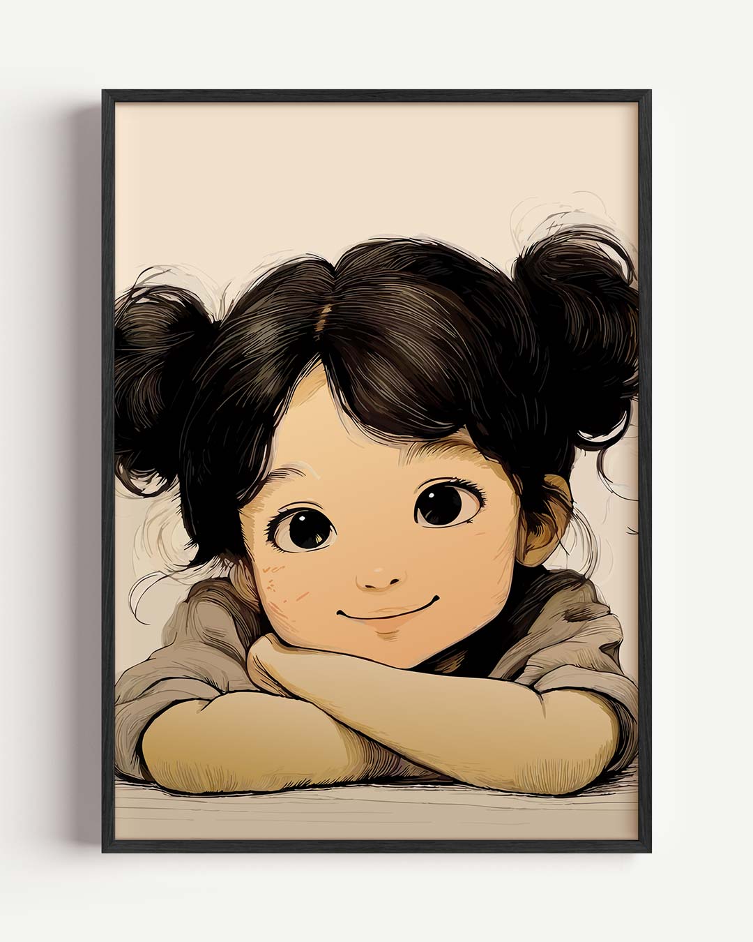 Schattige Kinderposter met Vrolijke Illustratie Poster-WallArtistic