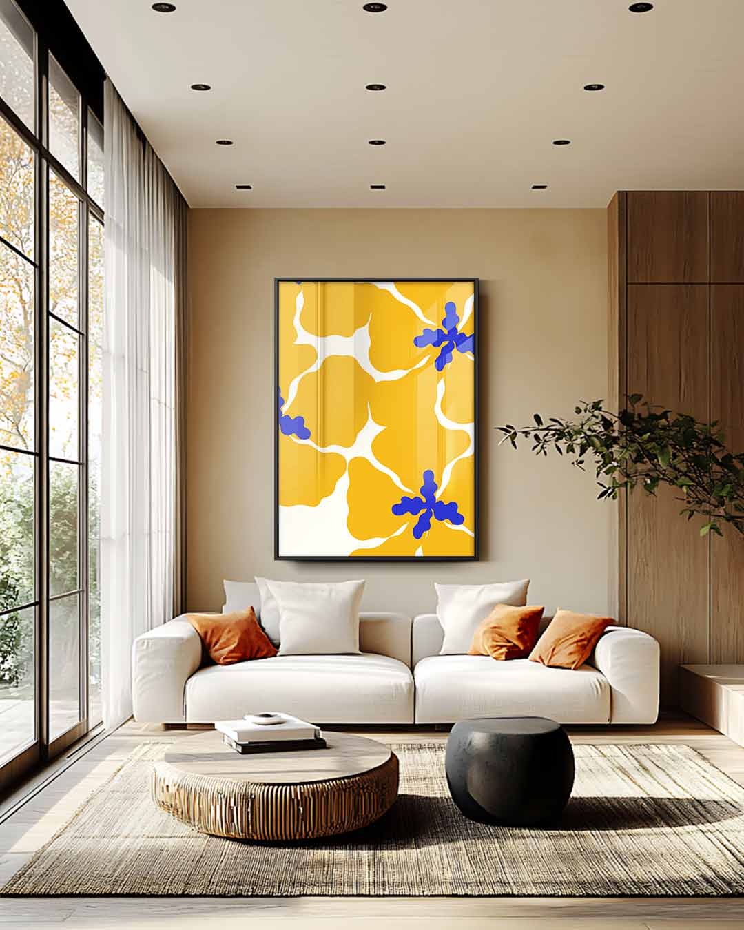 Bloemen van Vreugde Kunstwerk-canvas-dibond-plexiglas-wanddecoratie-WallArtistic