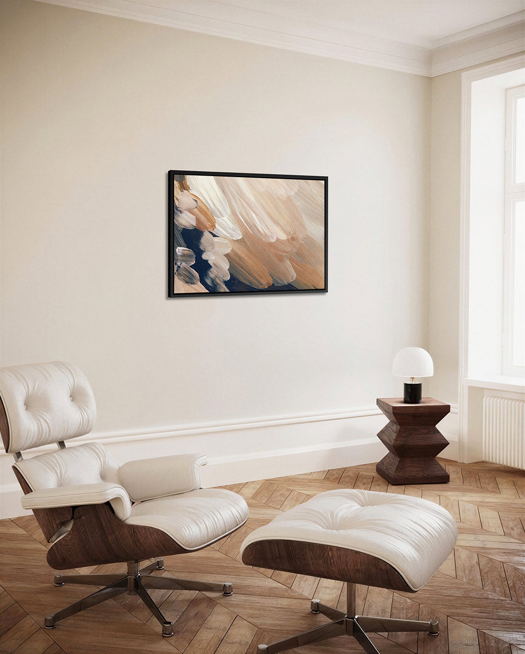 Organische penseelstreken Kunstwerk
