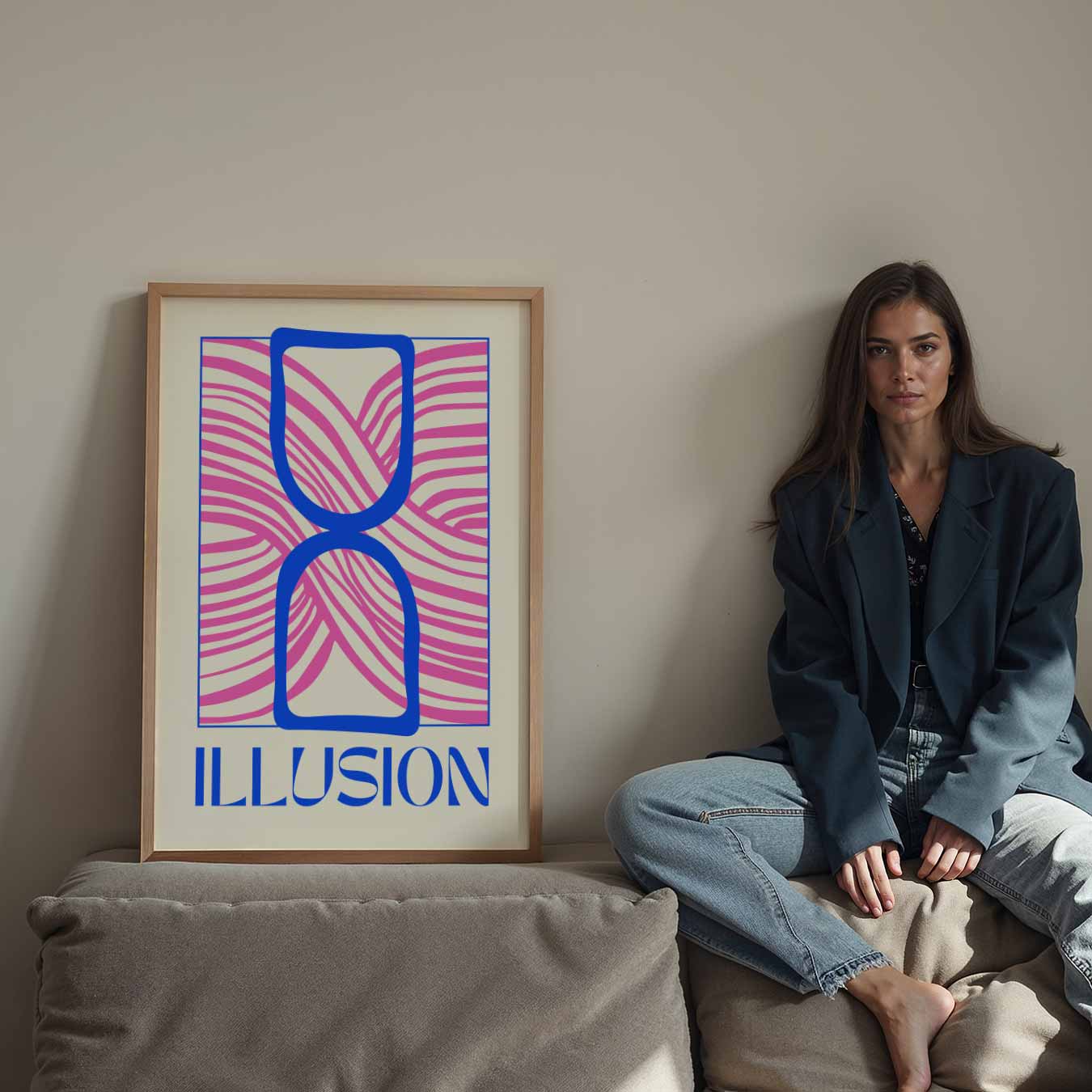 Moderne Illusie Poster-WallArtistic