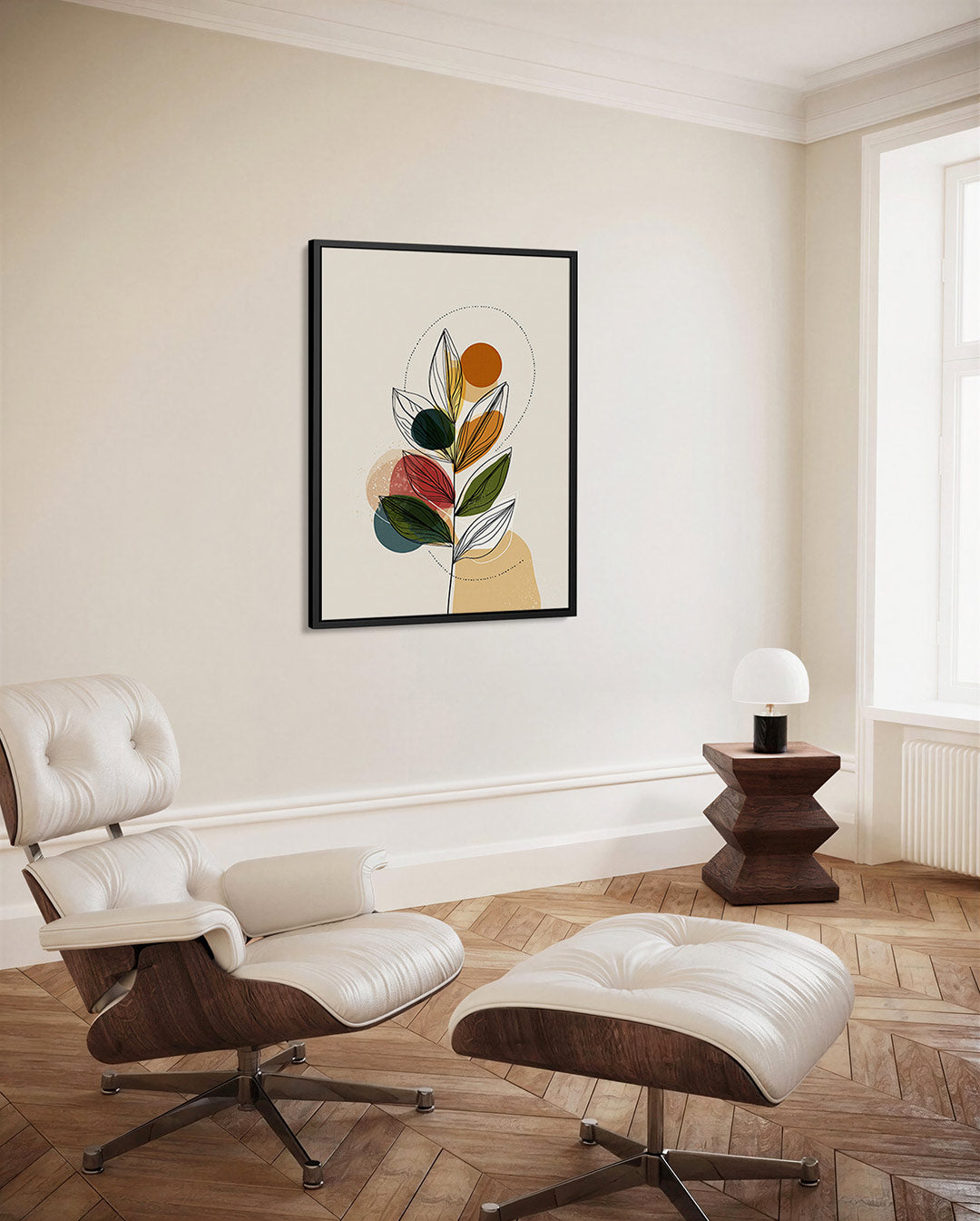 Organische vormen compositie Kunstwerk