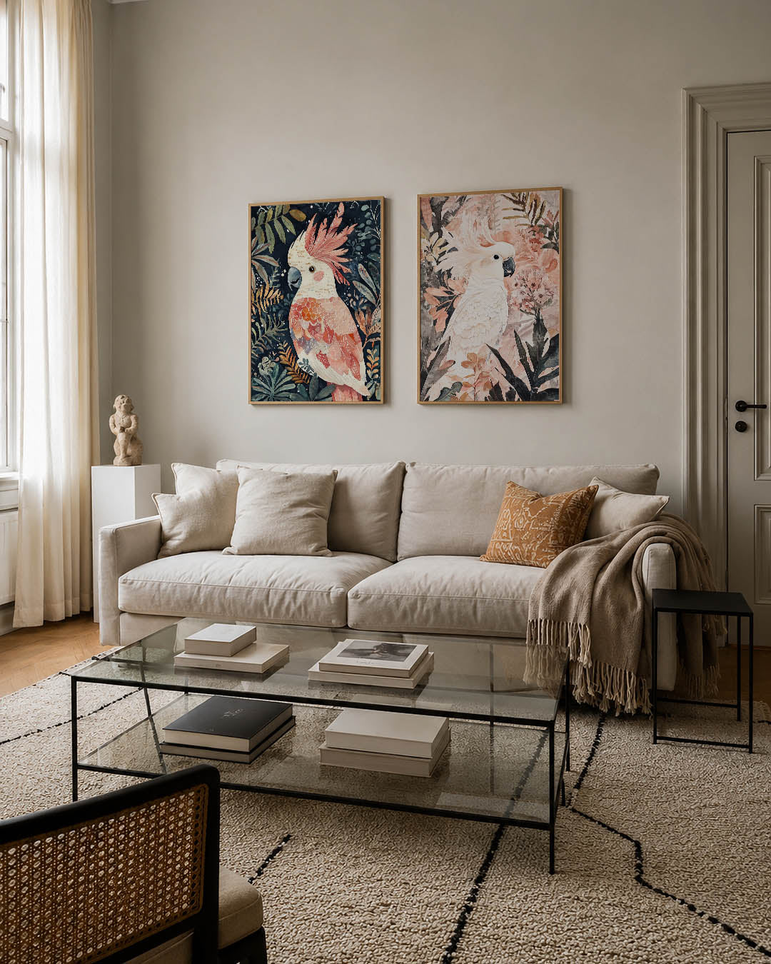 Vogels en bladeren Posterset