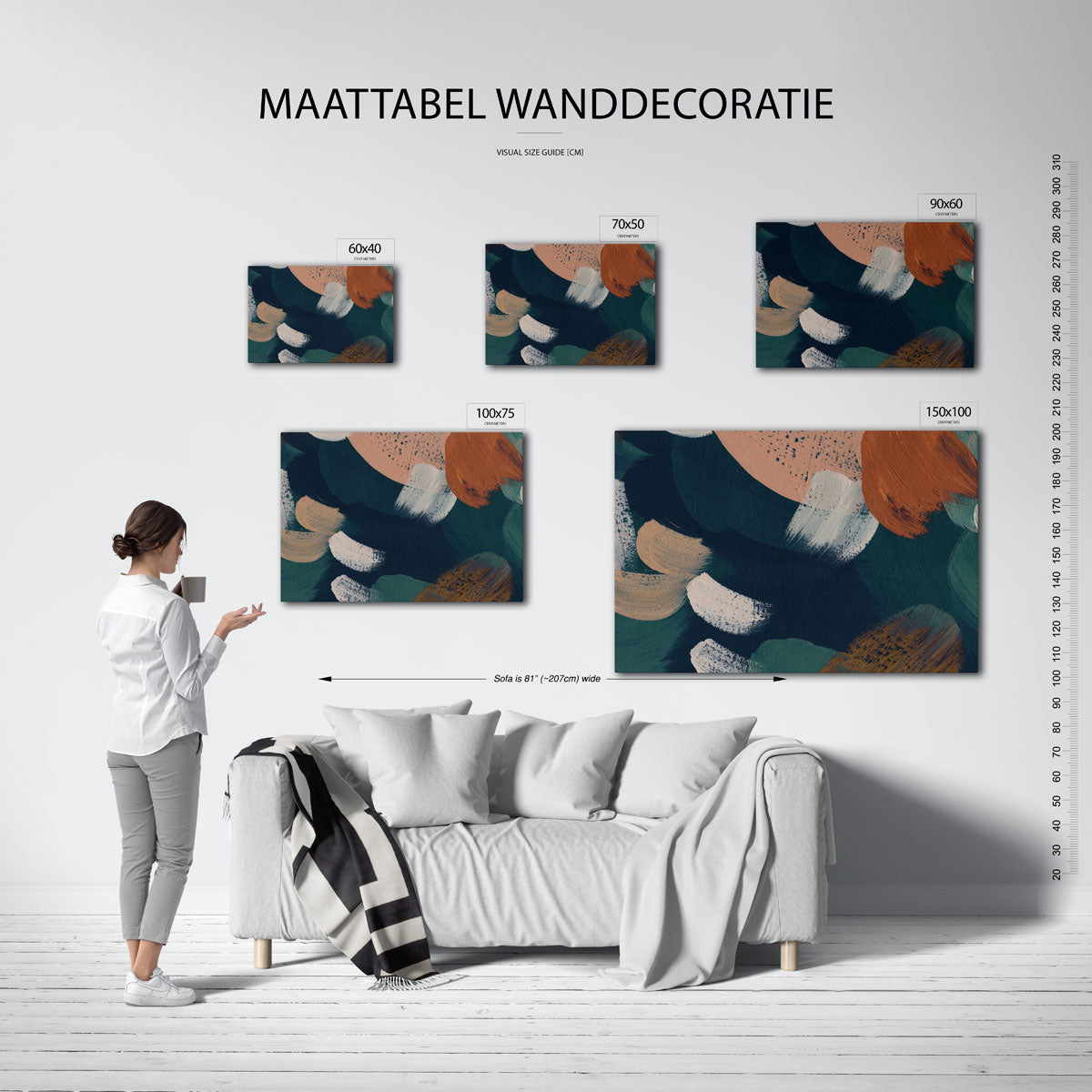 Kleurencompositie Kunstwerk