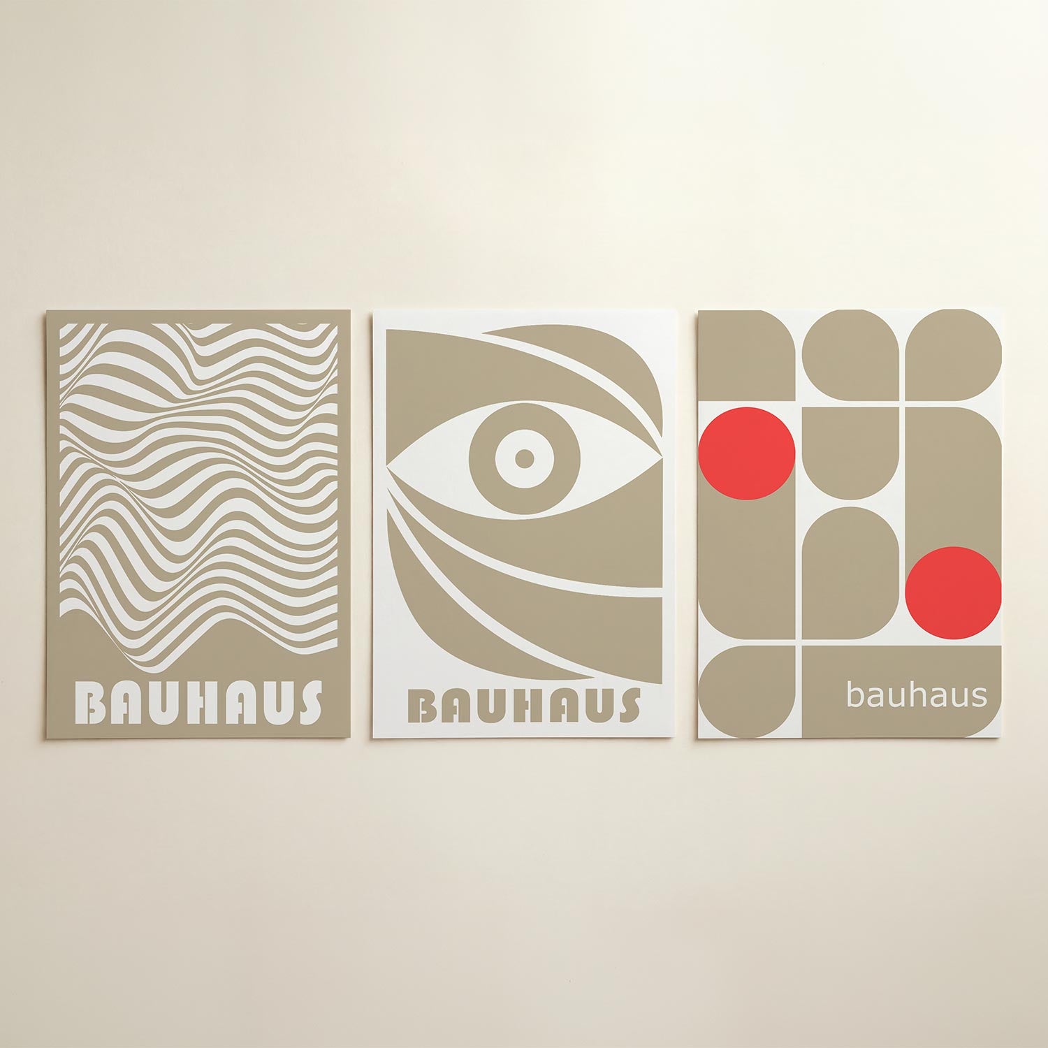 Golvend lijnenspel Posterset
