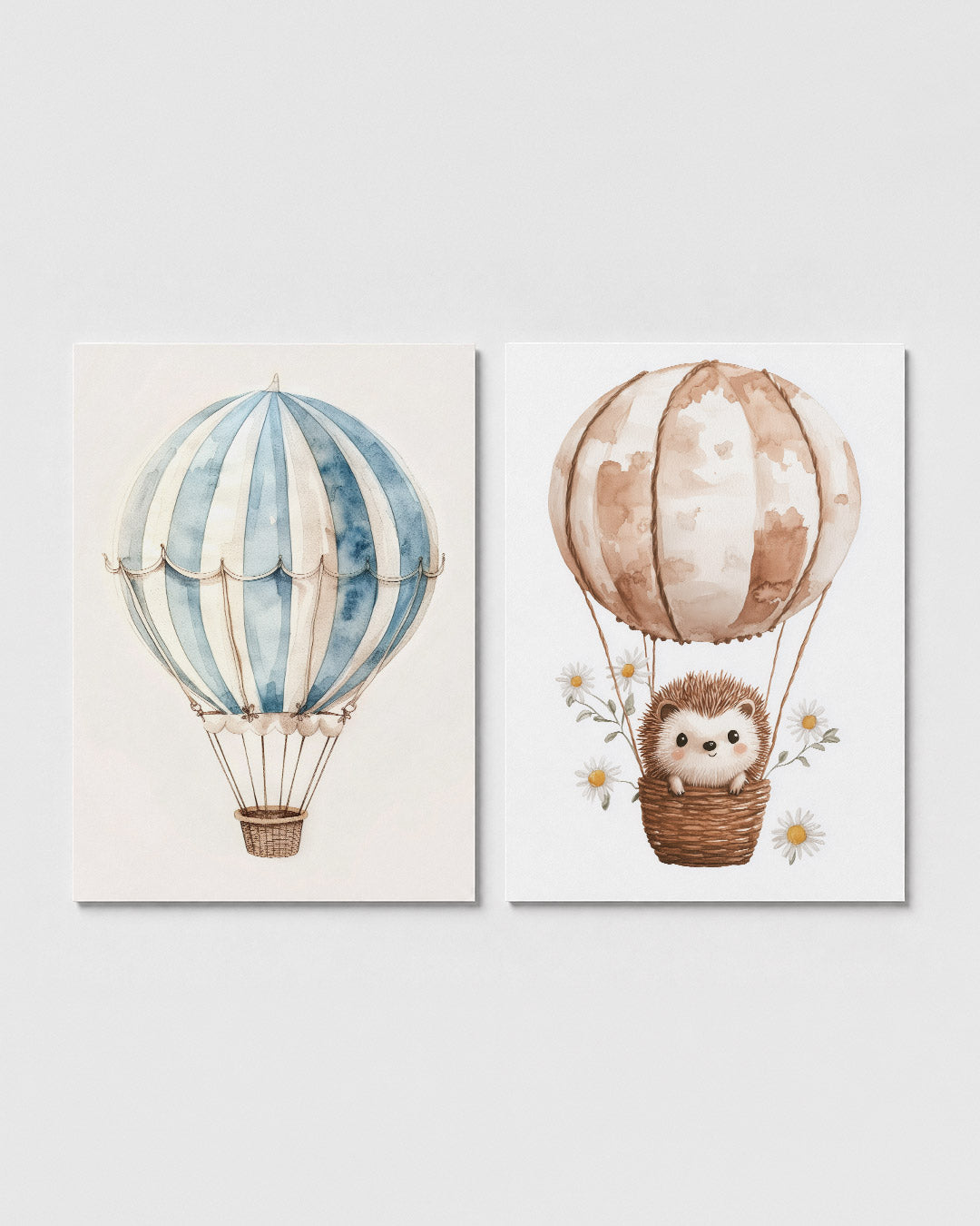 Luchtige strepen Posterset