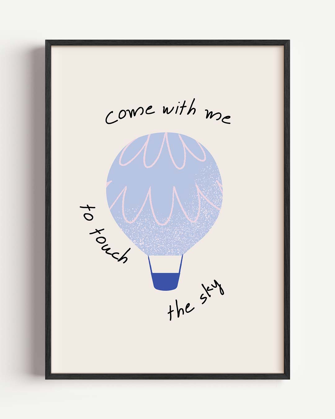Dromerige Luchtballon Inspiratieposter-WallArtistic