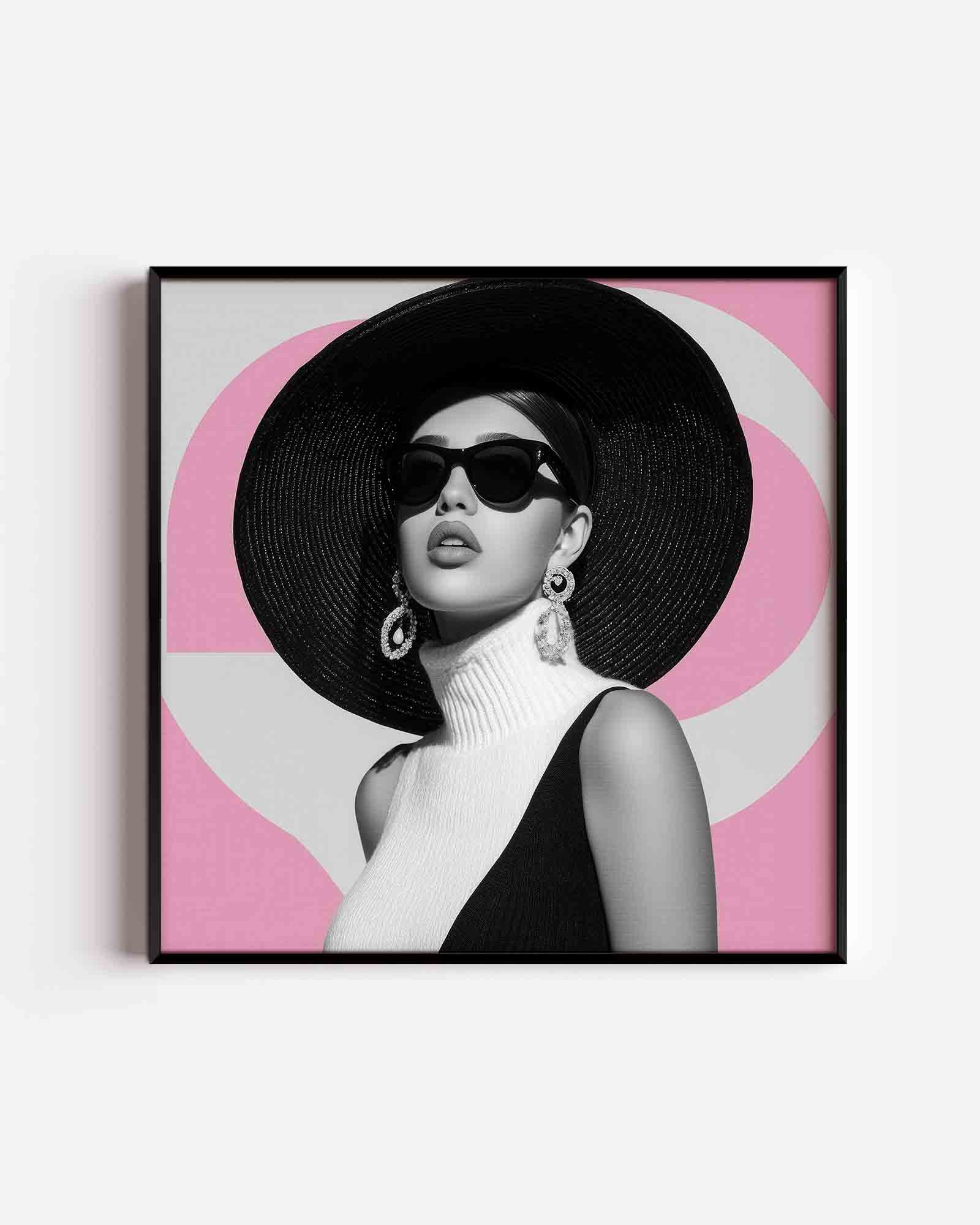 Vrouw met hoed Poster