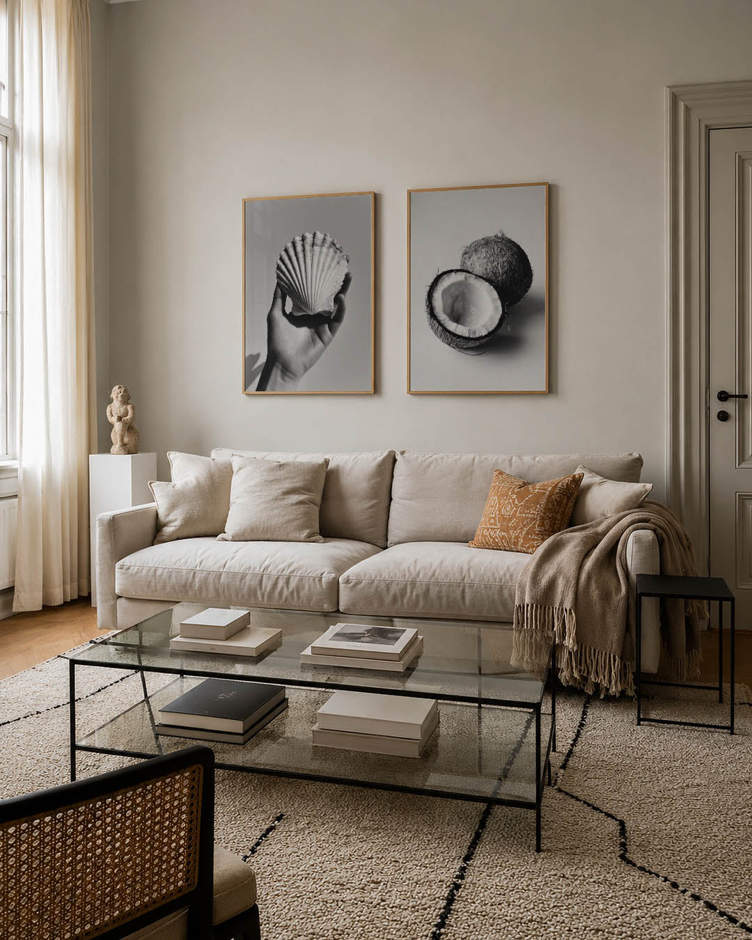 Hand en schelp Posterset