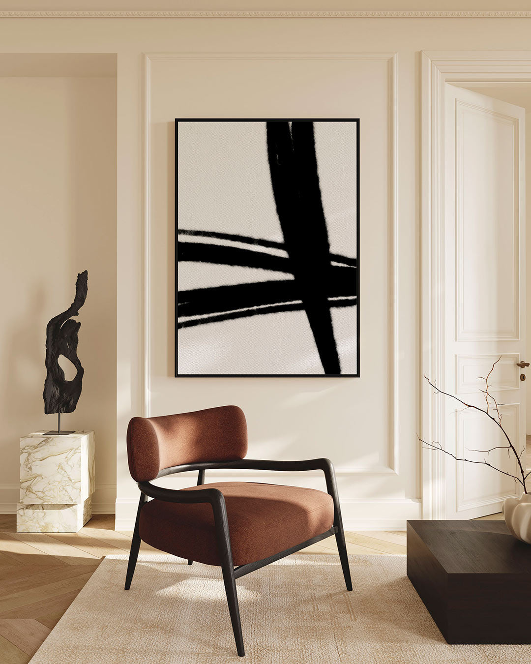 Dynamische lijnen Kunstwerk
