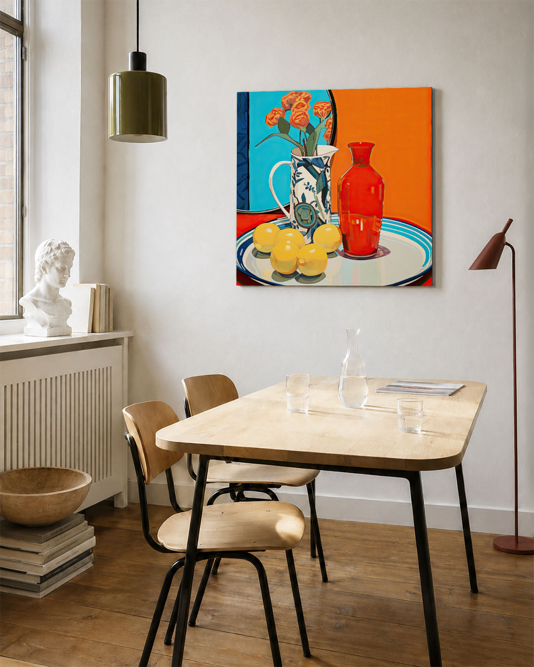 Kleurrijke stilleven compositie Kunstwerk