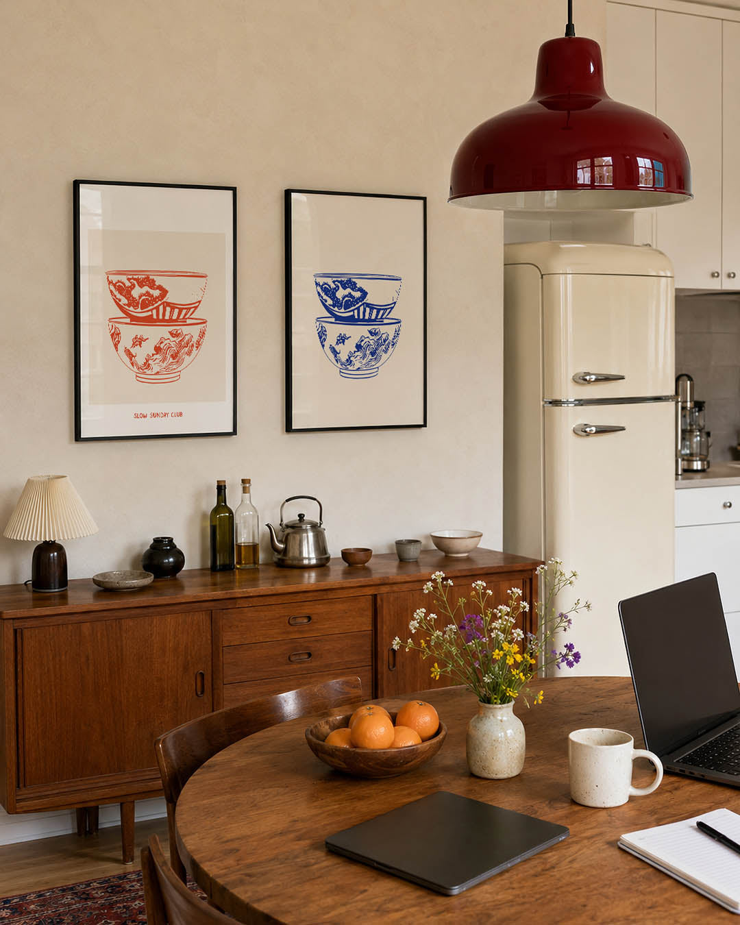 Rustige zondag schalen Posterset