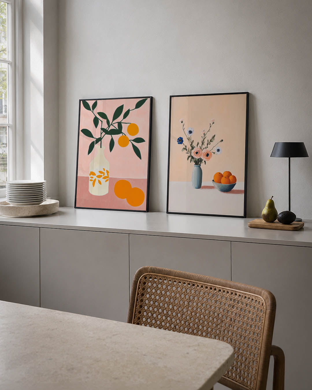 Vorm en kleurenspel Posterset