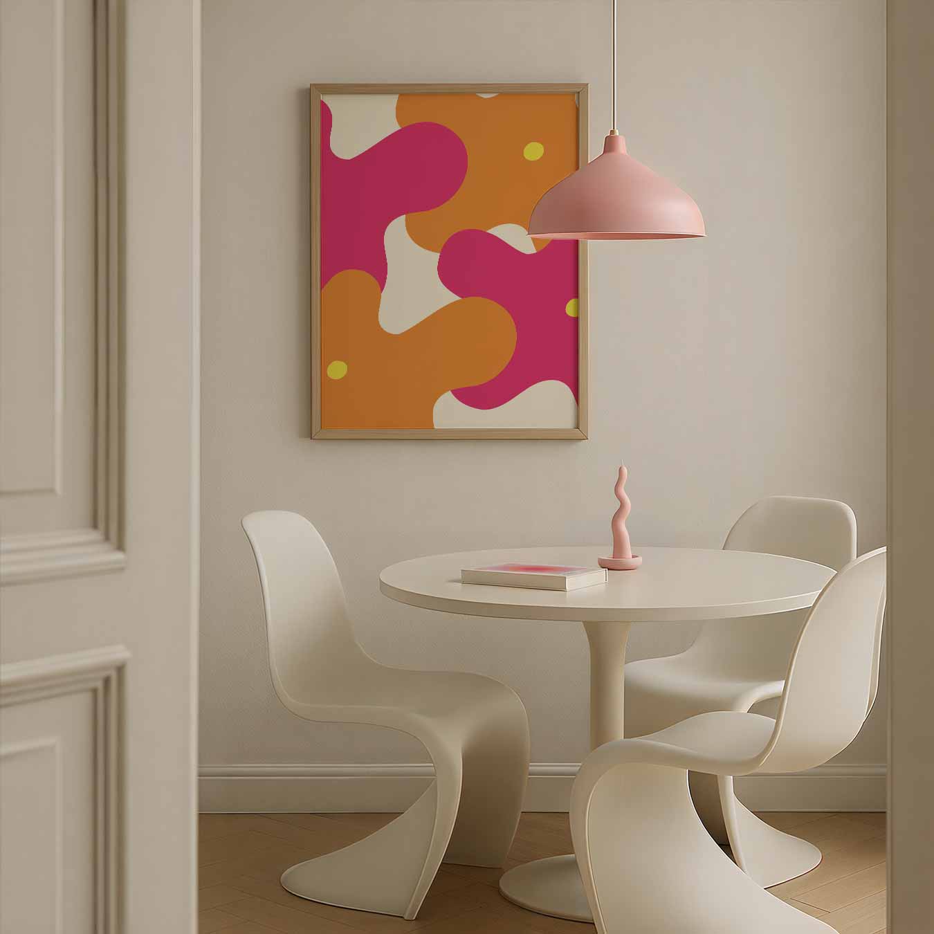 Vrolijke Bloemvlekken Poster-WallArtistic