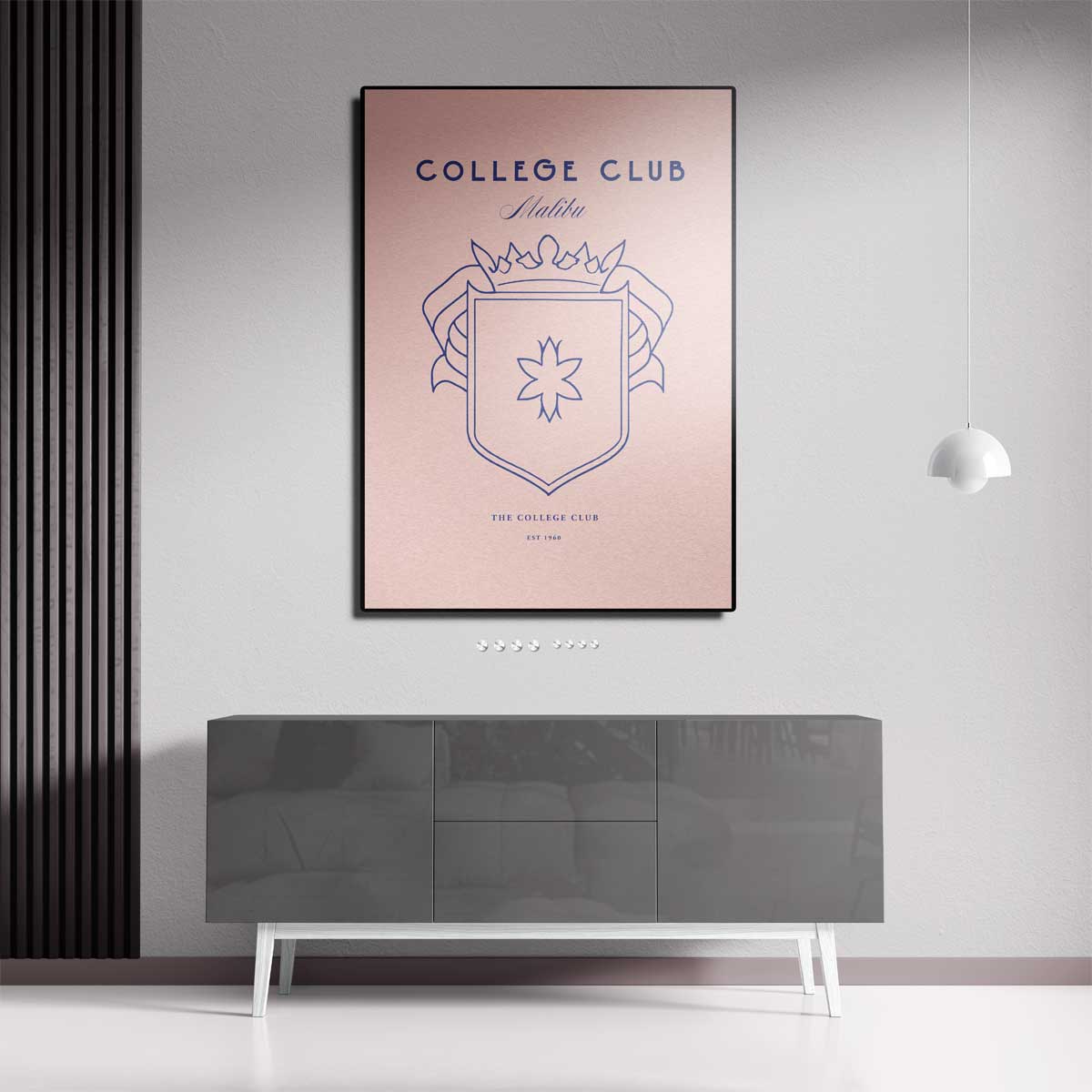 Elegante College Club Wapenschild Poster