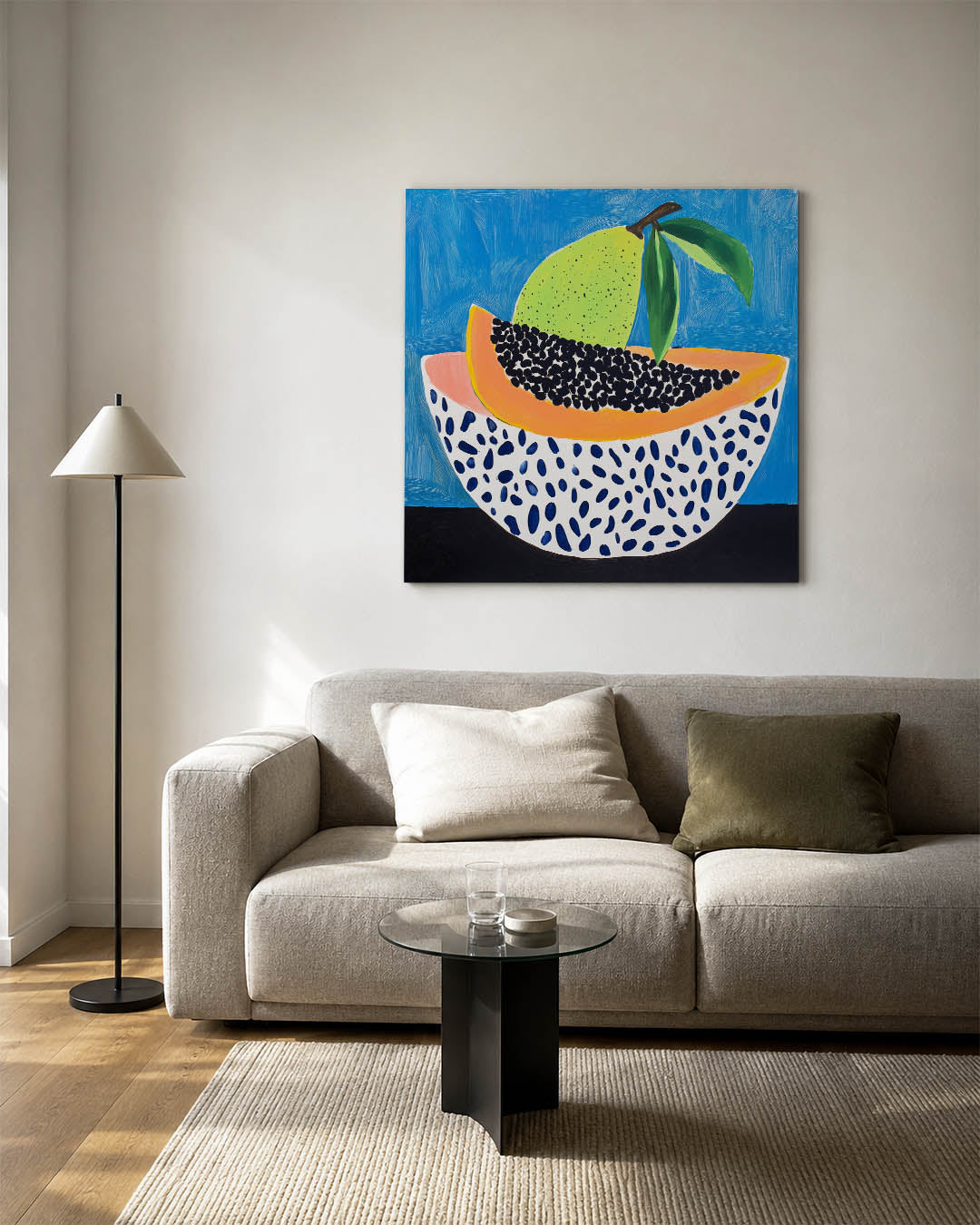 Fruit en patronen Kunstwerk
