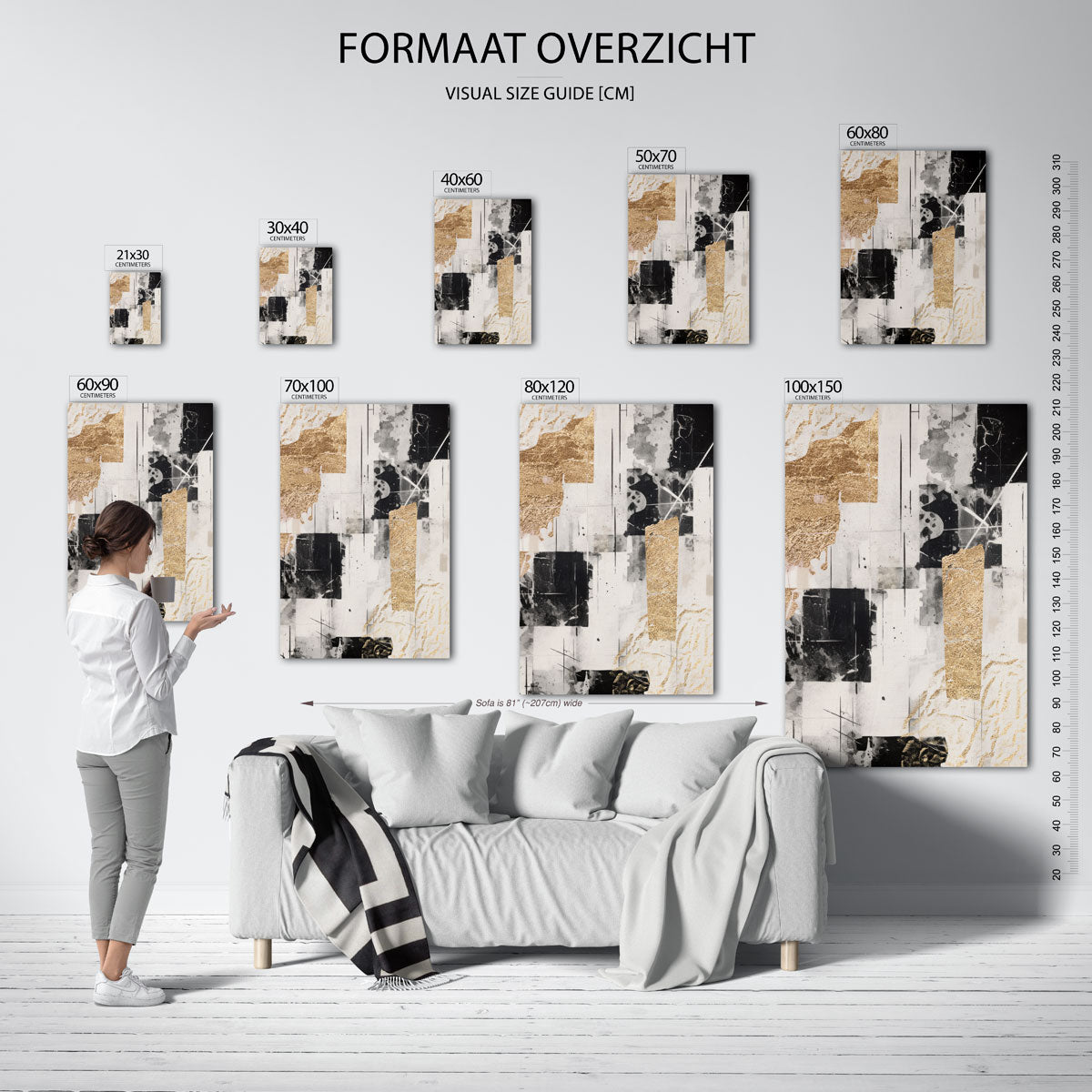 Abstracte vormen Poster