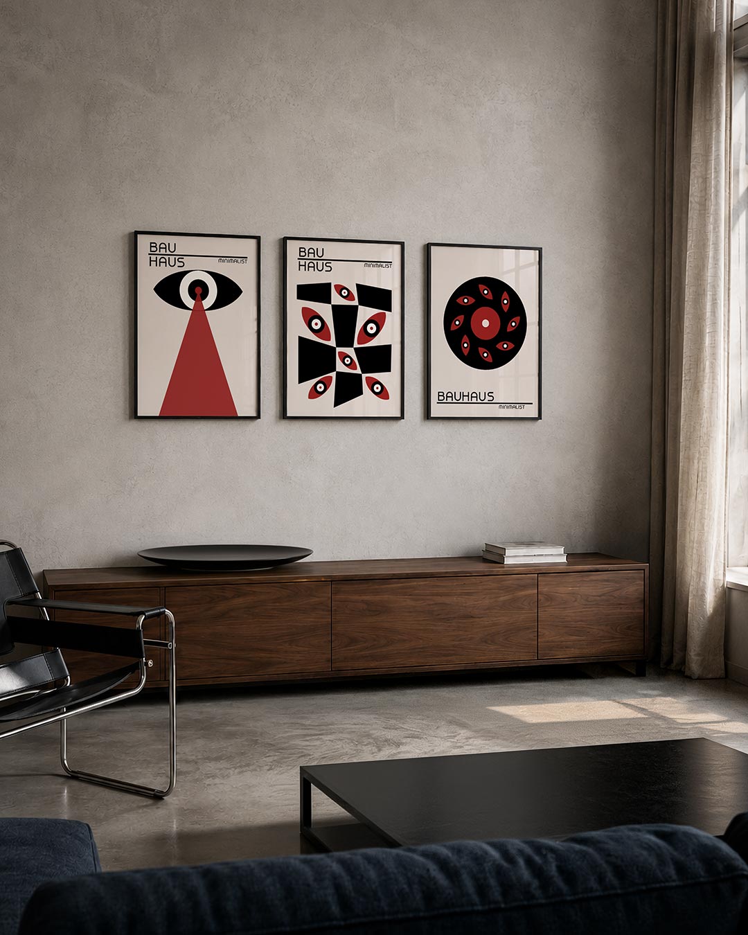 Oog en lichtstraal Posterset