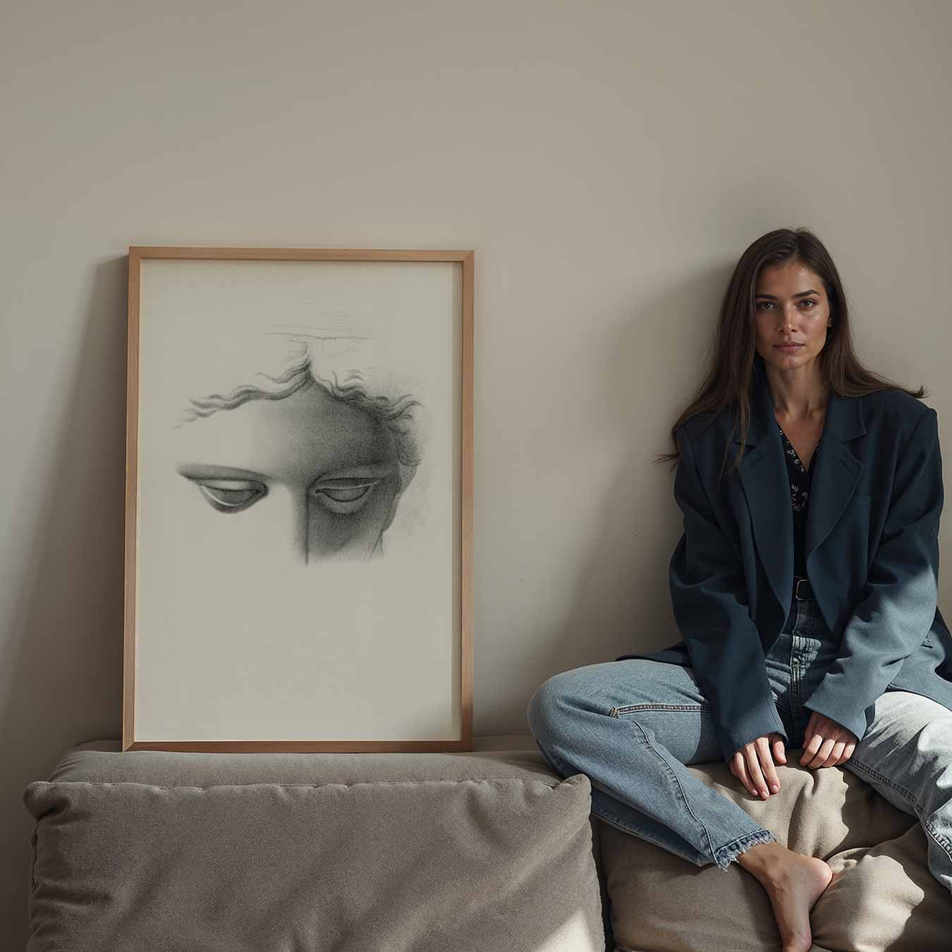 Elegante Schets van Mysterie Poster-WallArtistic